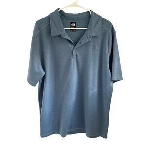 The North Face Men's Flash Dry Blue Polo Shirt Athletic Performance XL